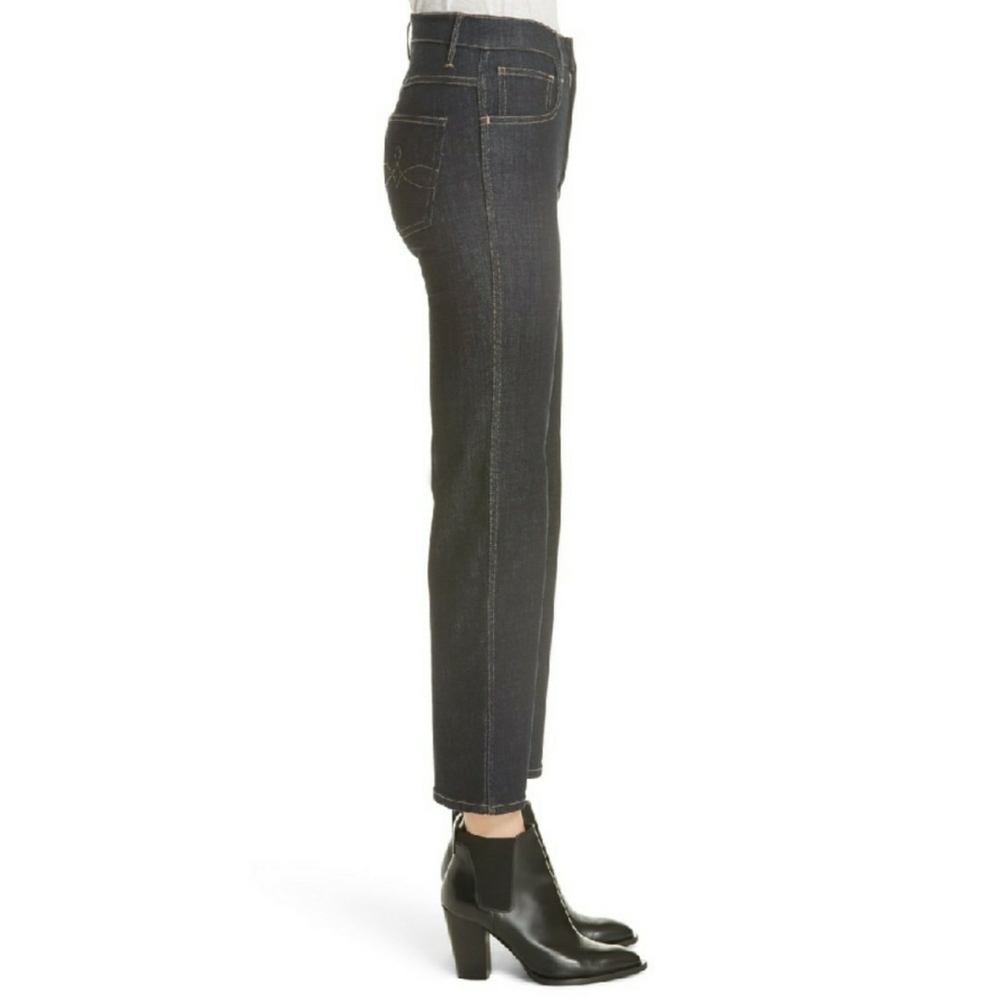 3x1 DENIM // joni wide leg cropped jeans in river - Picture 8 of 16